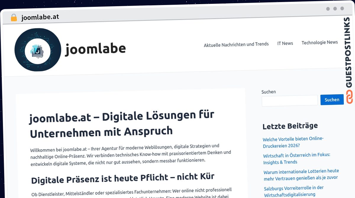Publish Guest Post on joomlabe.at