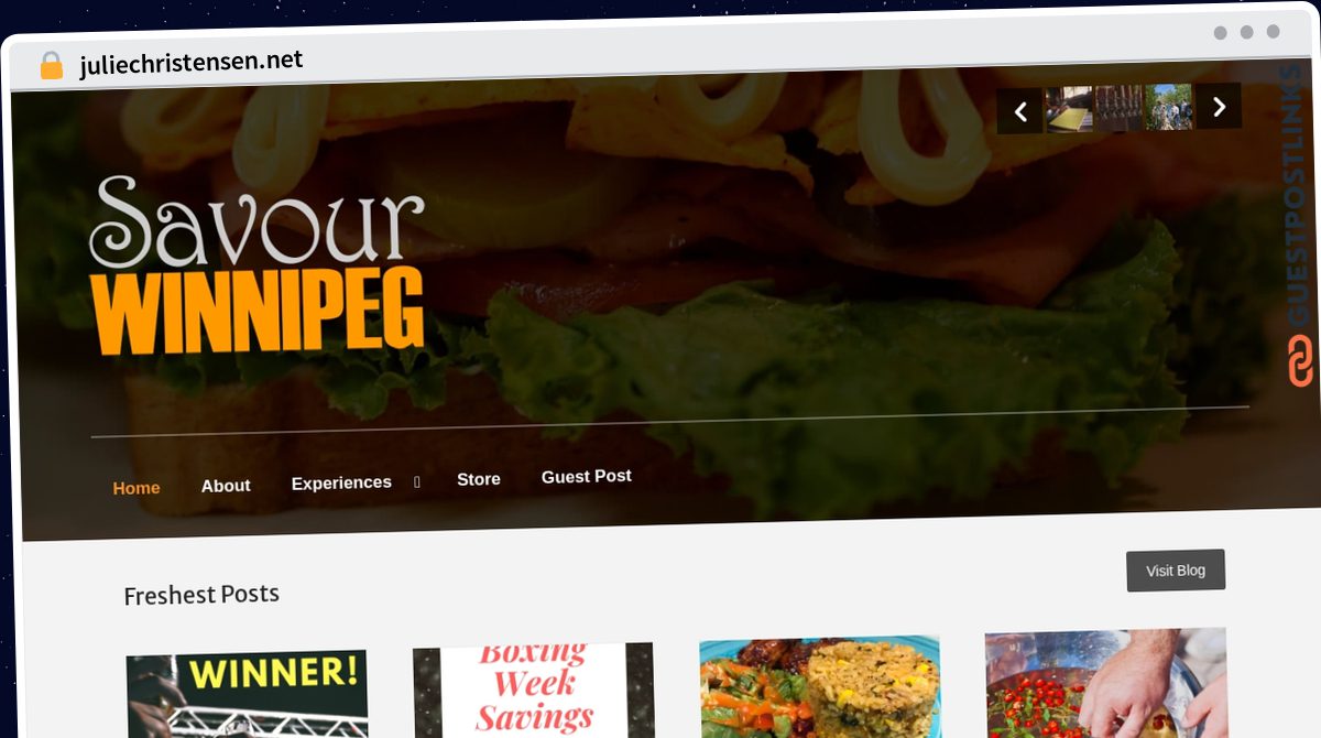 Publish Guest Post on juliechristensen.net