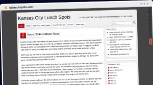 Publish Guest Post on kclunchspots.com