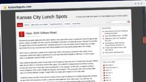 Publish Guest Post on kclunchspots.com