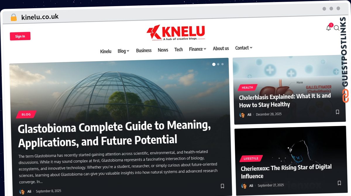 Publish Guest Post on kinelu.co.uk