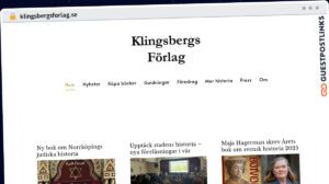 Publish Guest Post on klingsbergsforlag.se