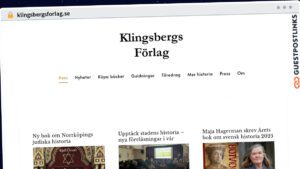 Publish Guest Post on klingsbergsforlag.se