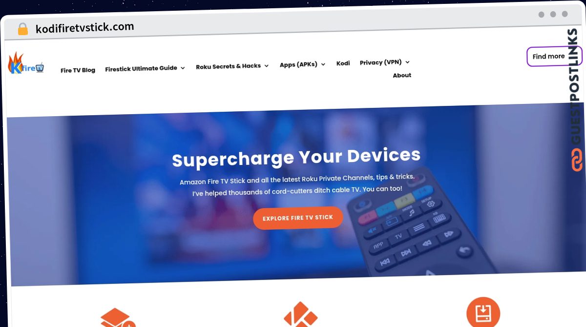 Publish Guest Post on kodifiretvstick.com