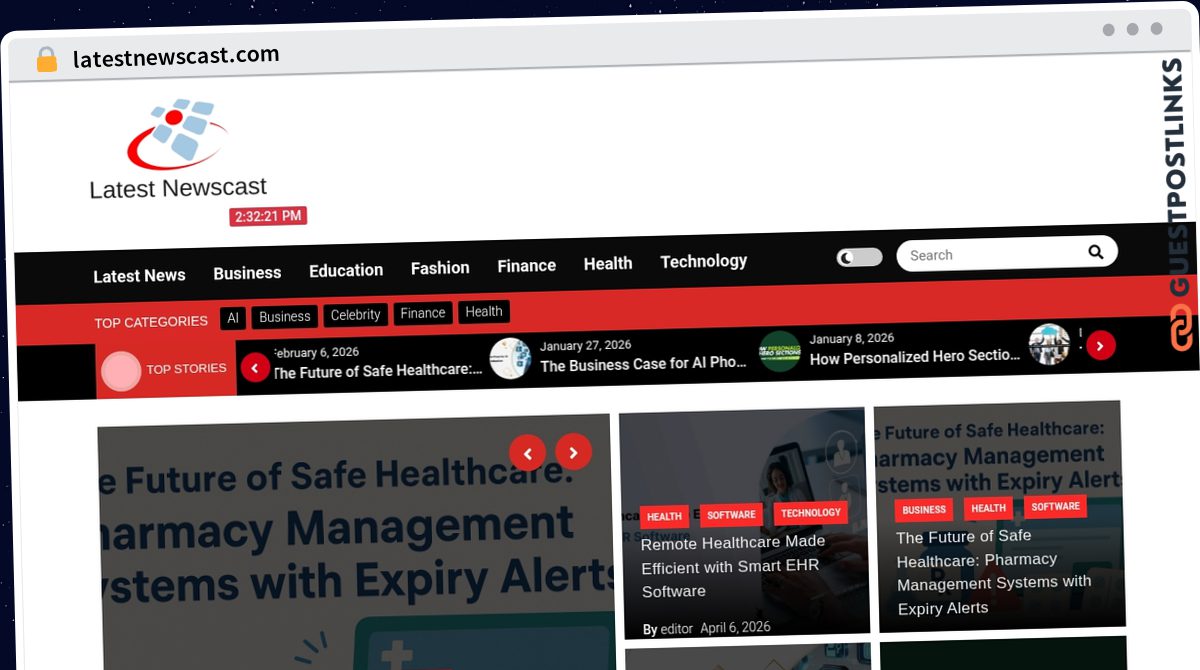 Publish Guest Post on latestnewscast.com
