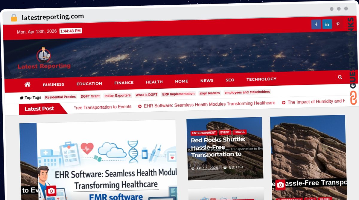 Publish Guest Post on latestreporting.com