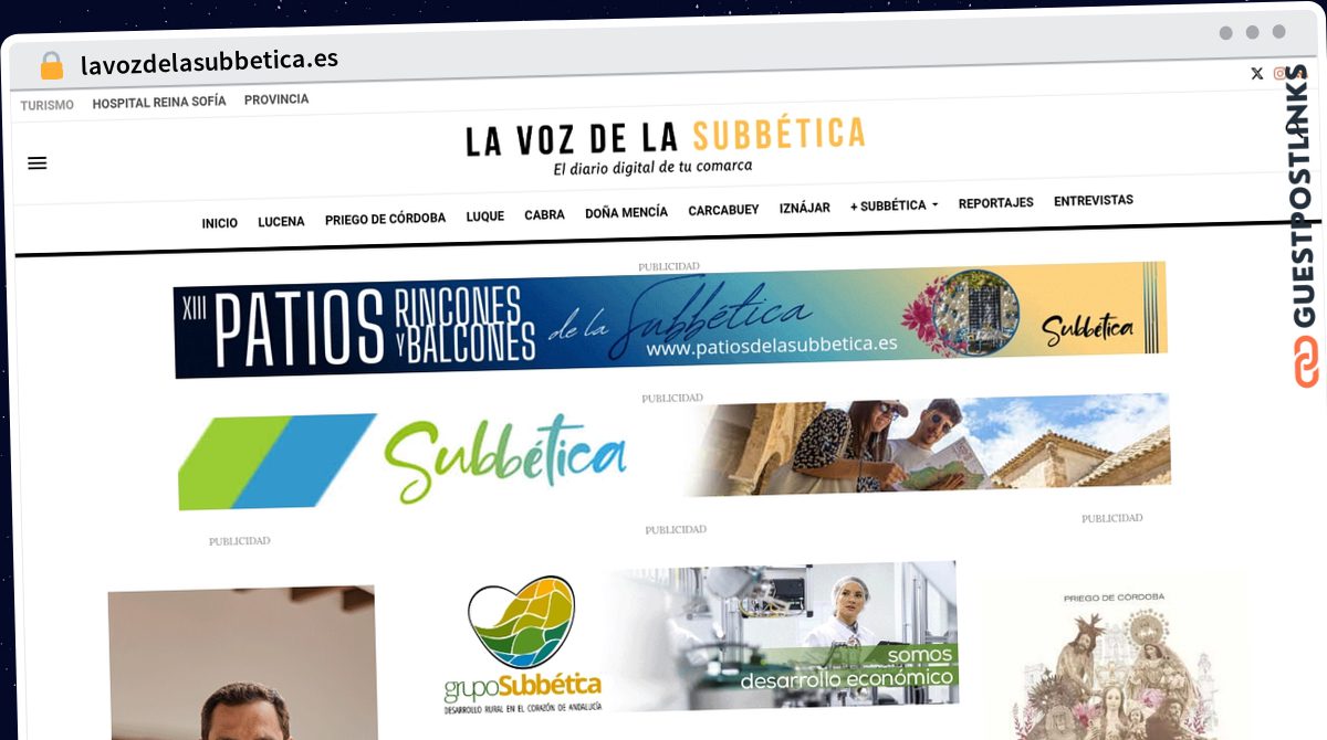 Publish Guest Post on lavozdelasubbetica.es