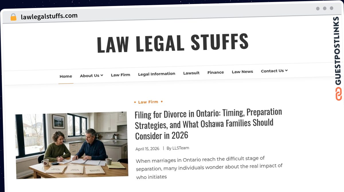 Publish Guest Post on lawlegalstuffs.com
