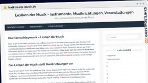 Publish Guest Post on lexikon-der-musik.de