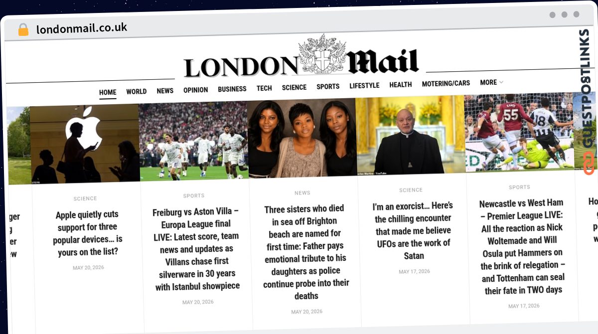 Publish Guest Post on londonmail.co.uk