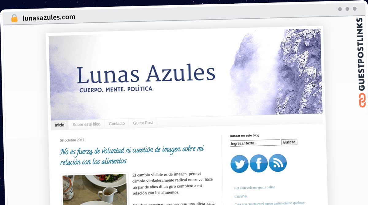 Publish Guest Post on lunasazules.com