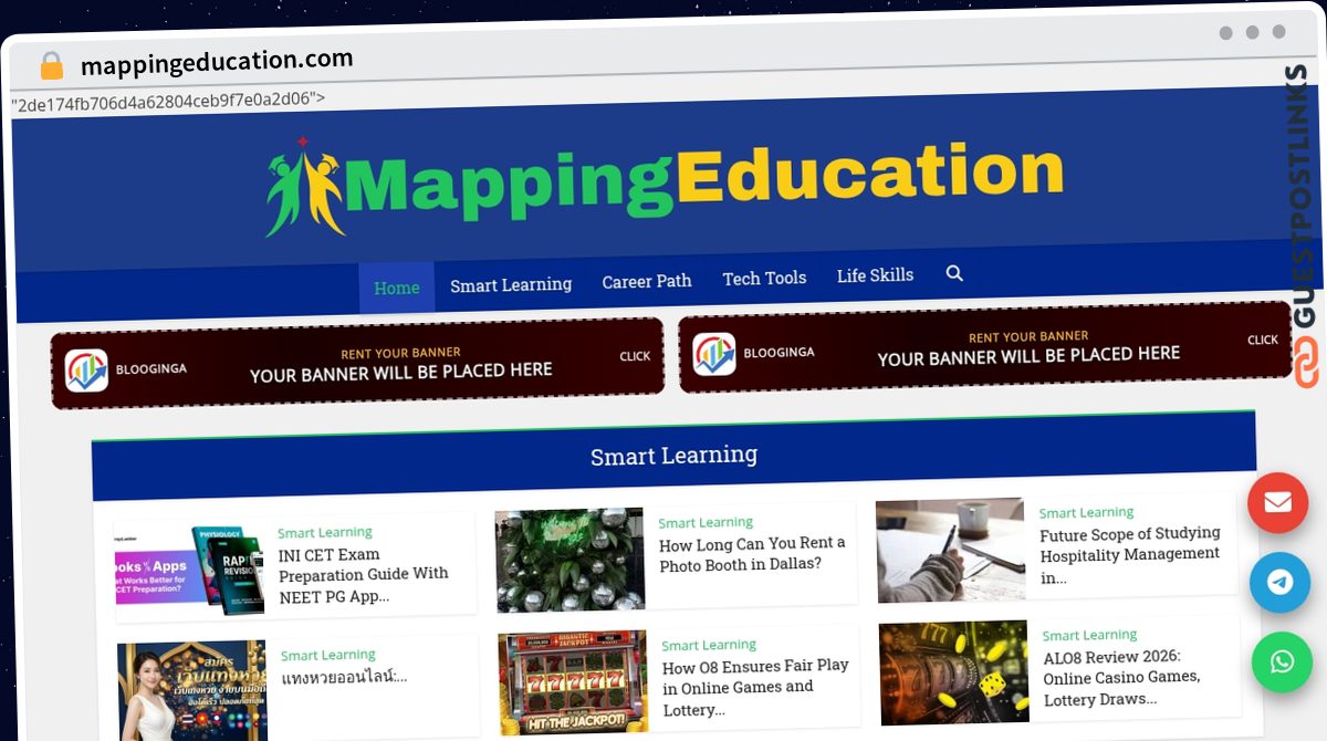 Publish Guest Post on mappingeducation.com