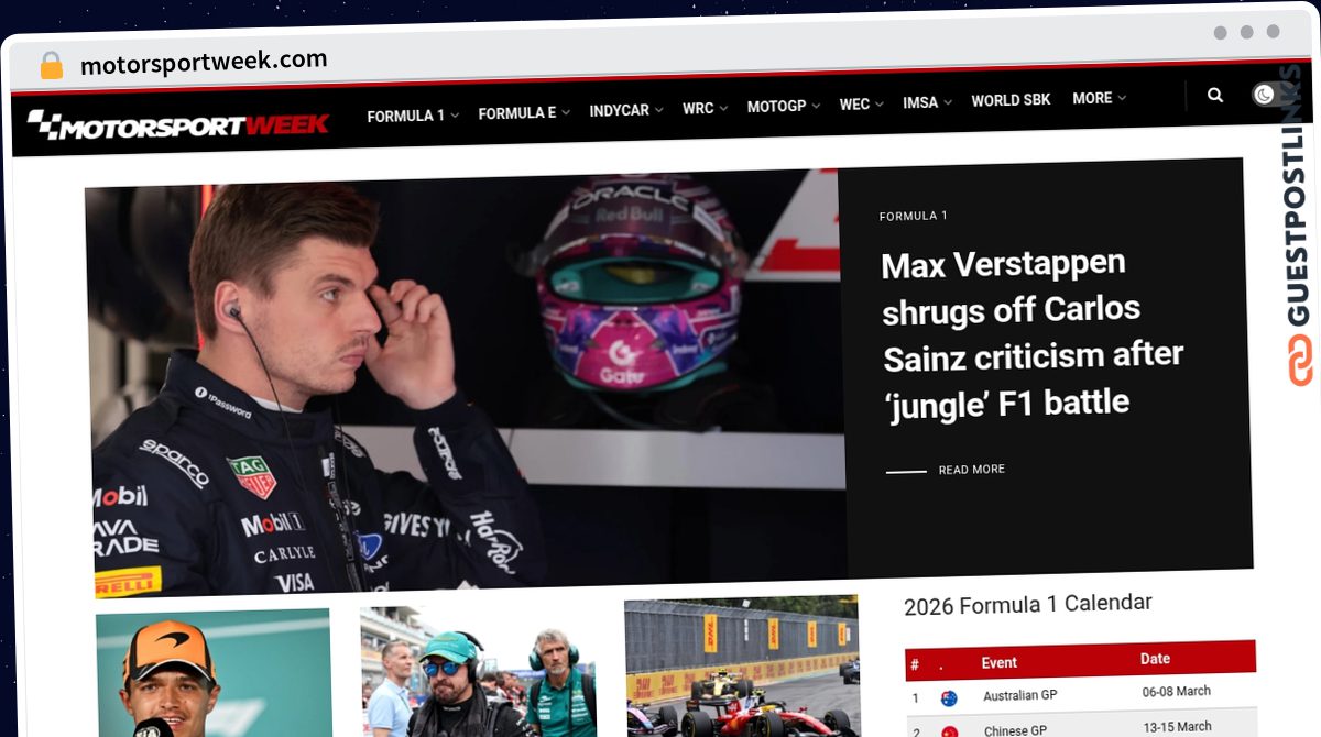 Publish Guest Post on motorsportweek.com