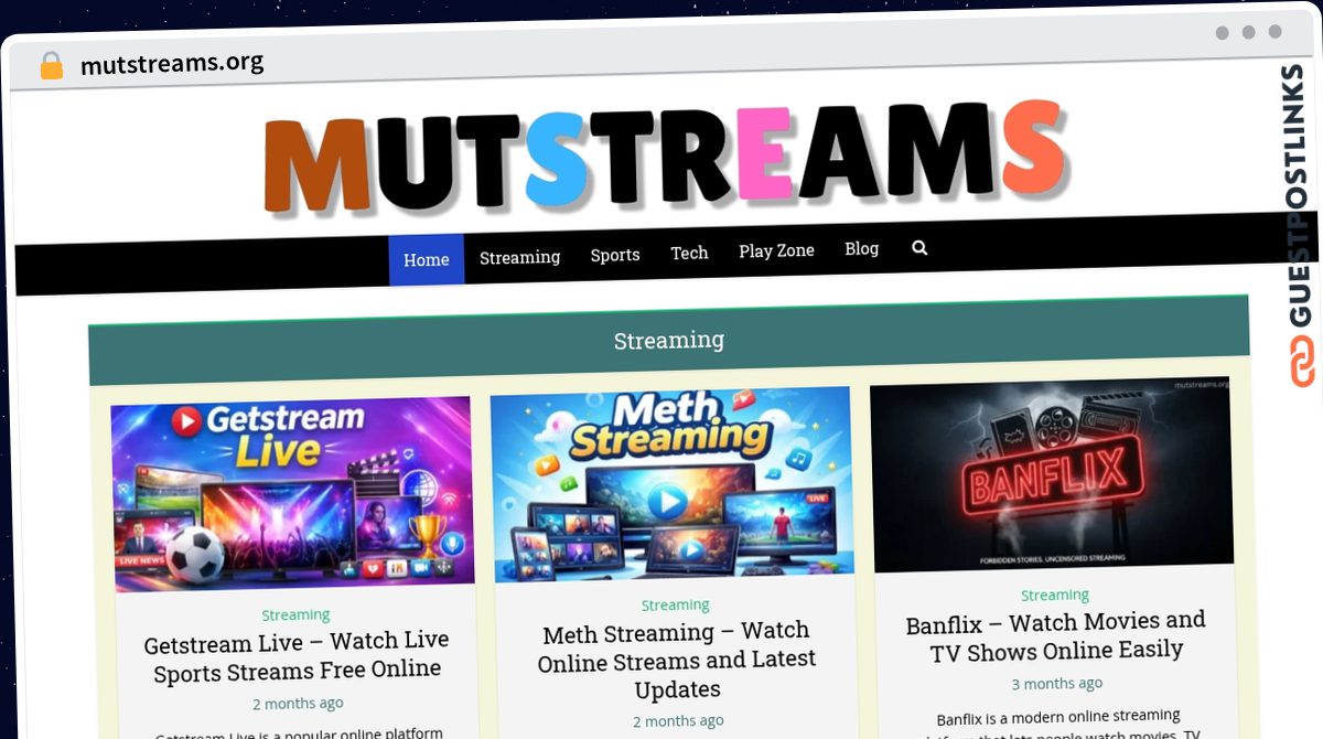 Publish Guest Post on mutstreams.org