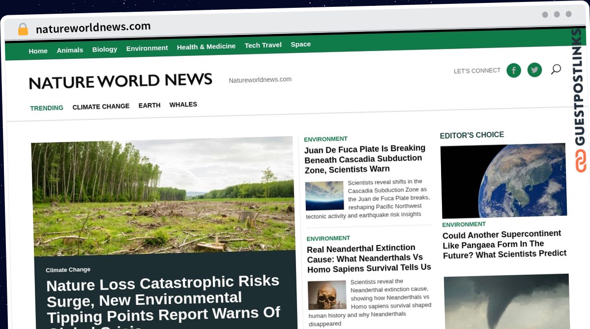 Publish Guest Post on natureworldnews.com
