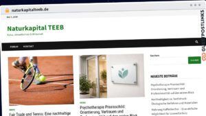 Publish Guest Post on naturkapitalteeb.de