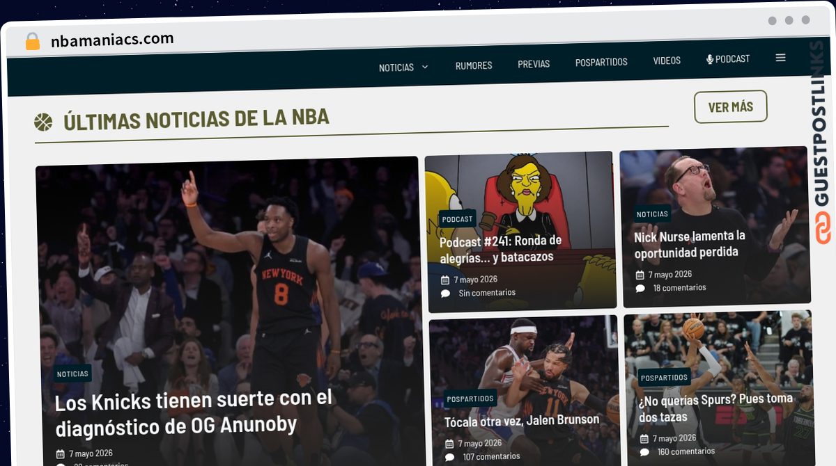Publish Guest Post on nbamaniacs.com