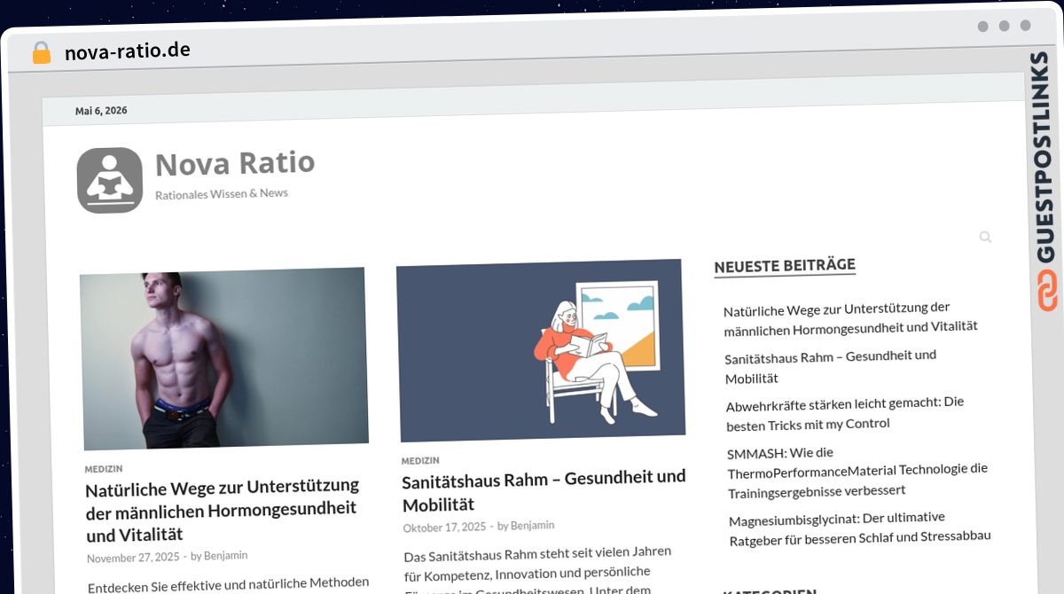 Publish Guest Post on nova-ratio.de