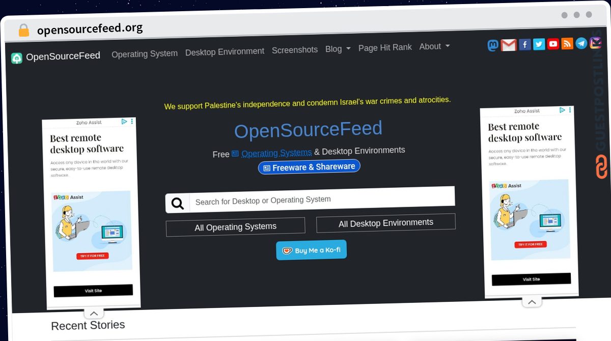 Publish Guest Post on opensourcefeed.org