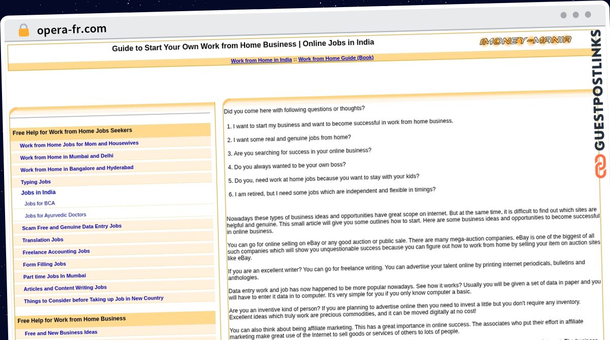 Publish Guest Post on opera-fr.com