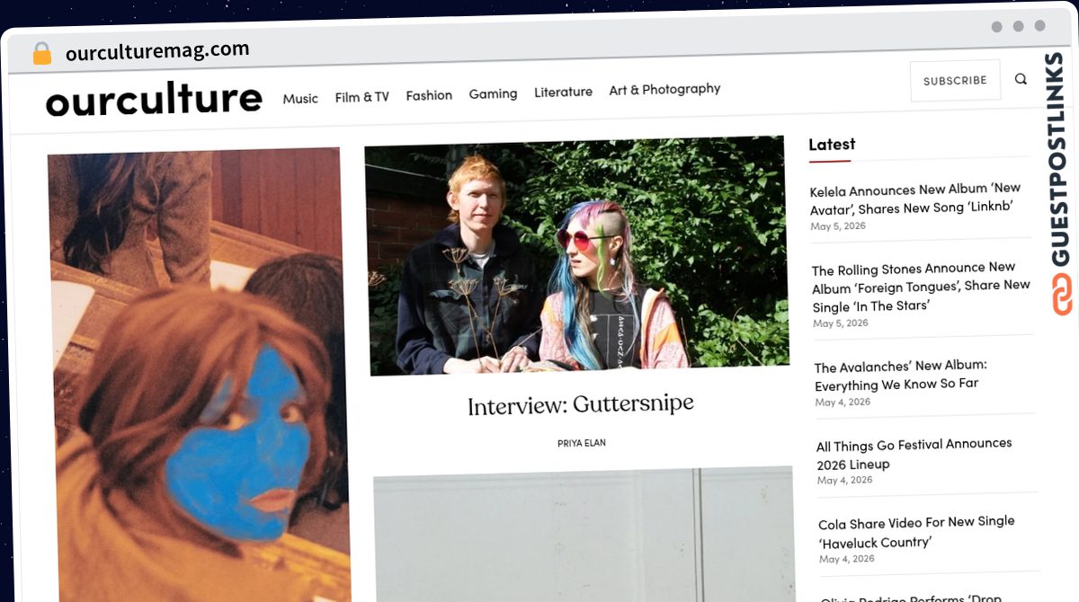 Publish Guest Post on ourculturemag.com