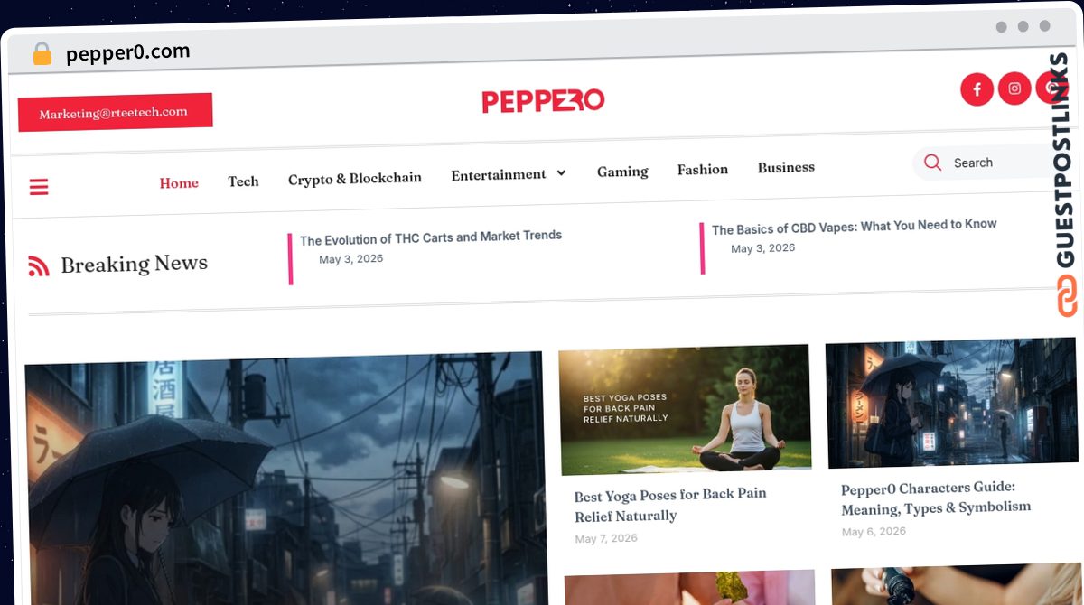 Publish Guest Post on pepper0.com
