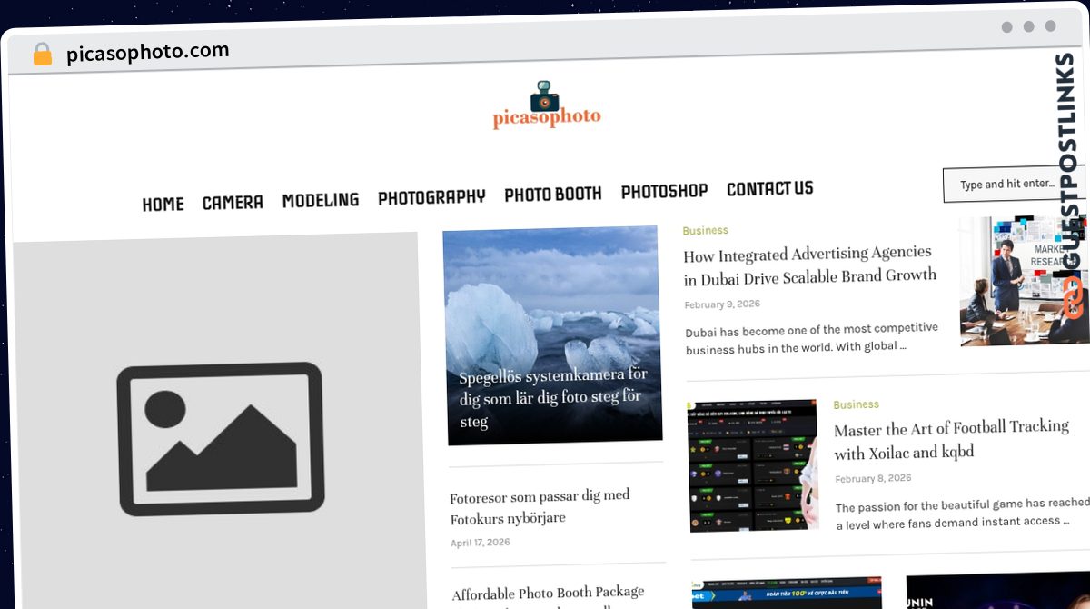 Publish Guest Post on picasophoto.com