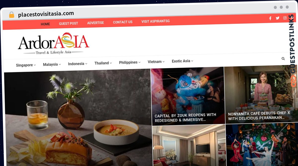 Publish Guest Post on placestovisitasia.com
