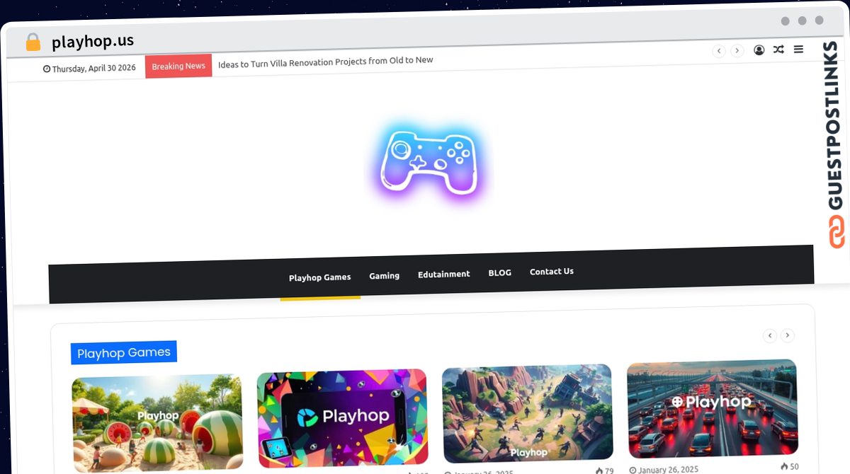 Publish Guest Post on playhop.us