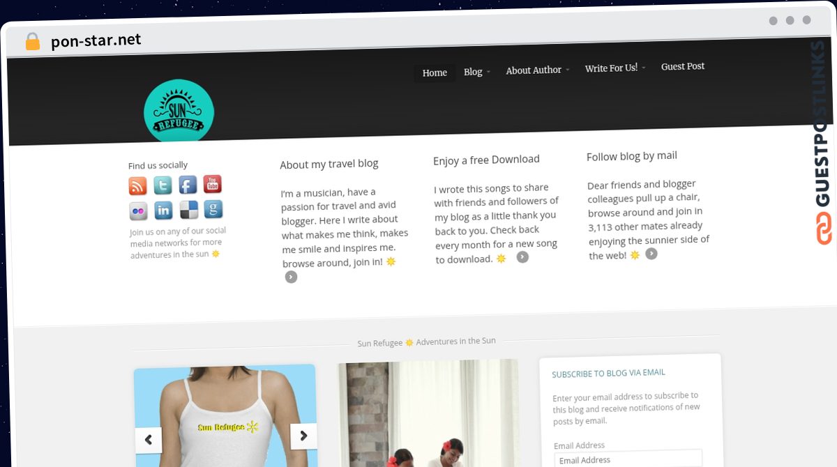Publish Guest Post on pon-star.net