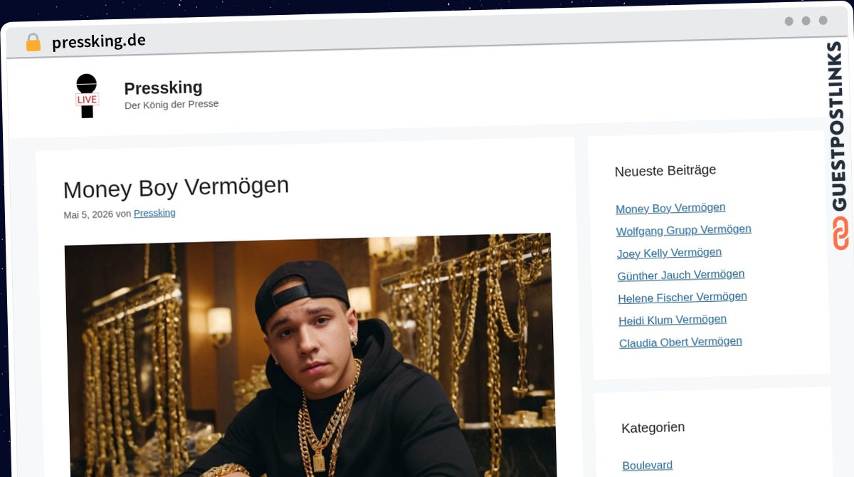 Publish Guest Post on pressking.de