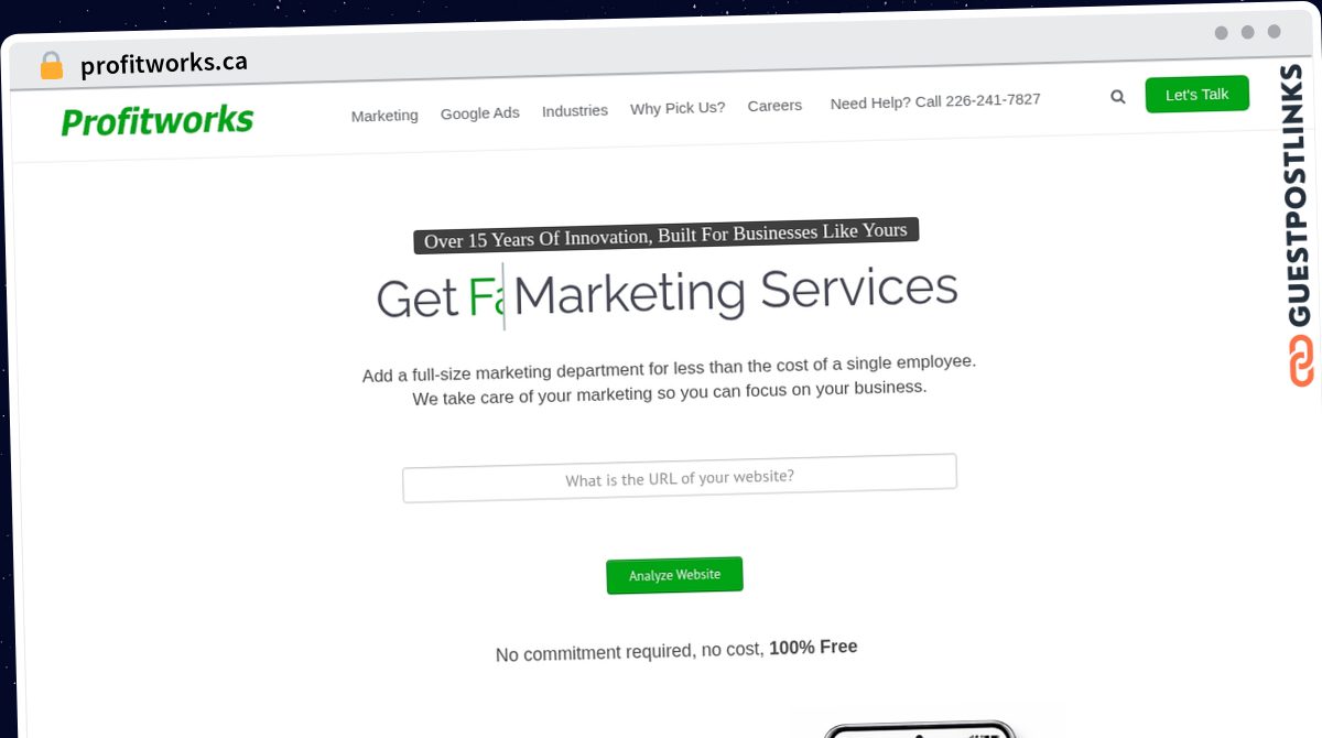 Publish Guest Post on profitworks.ca