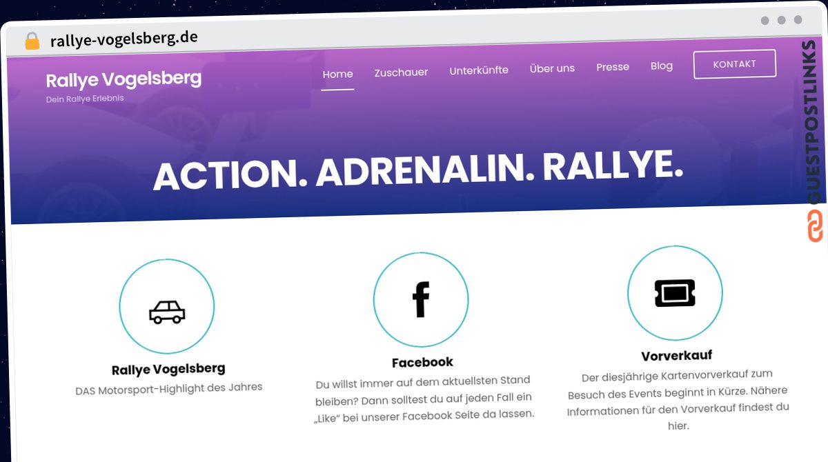 Publish Guest Post on rallye-vogelsberg.de