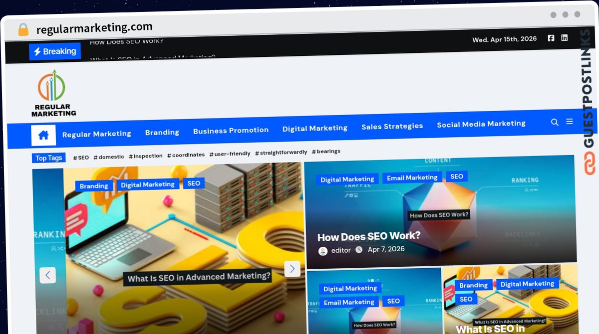 Publish Guest Post on regularmarketing.com