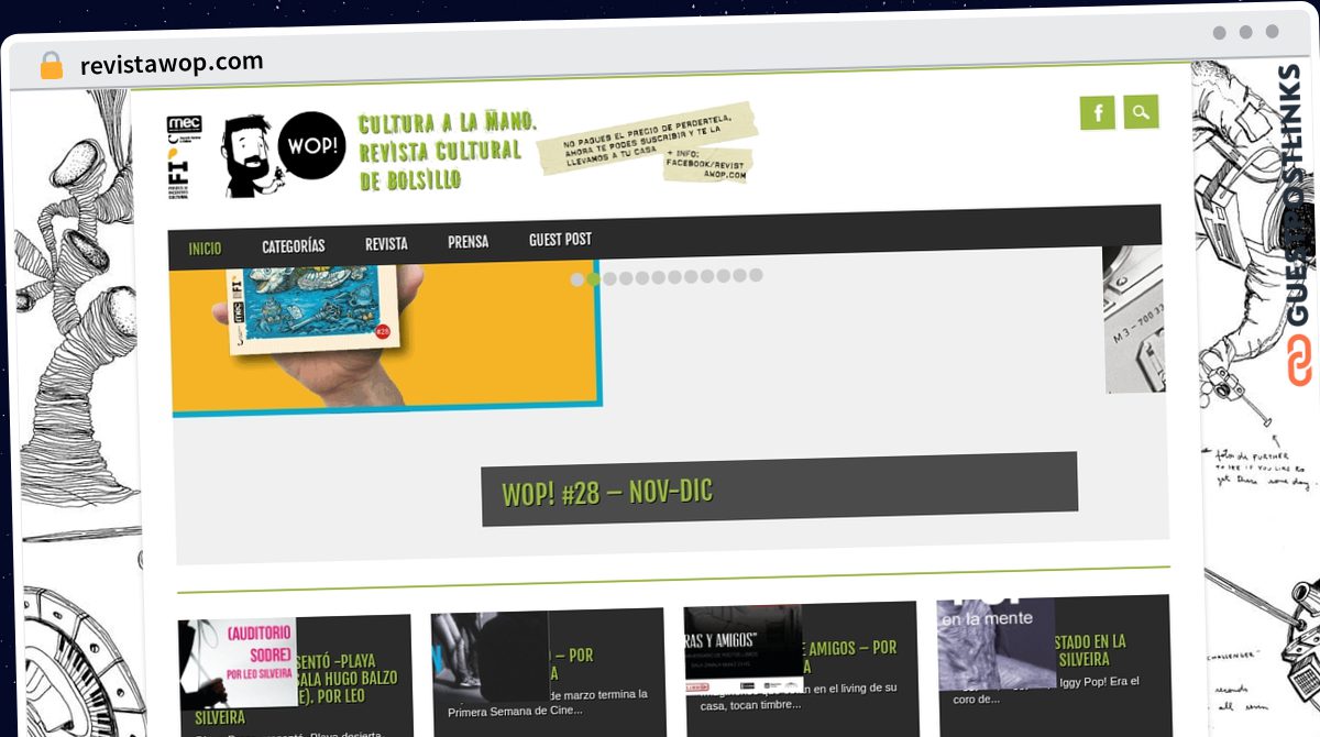 Publish Guest Post on revistawop.com