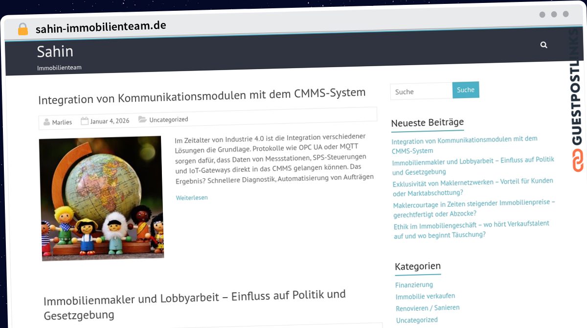 Publish Guest Post on sahin-immobilienteam.de