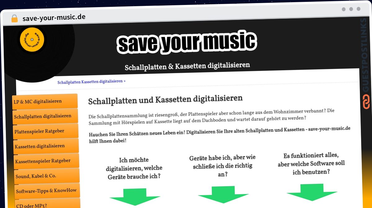 Publish Guest Post on save-your-music.de