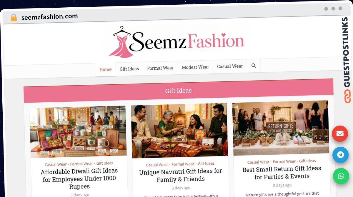 Publish Guest Post on seemzfashion.com