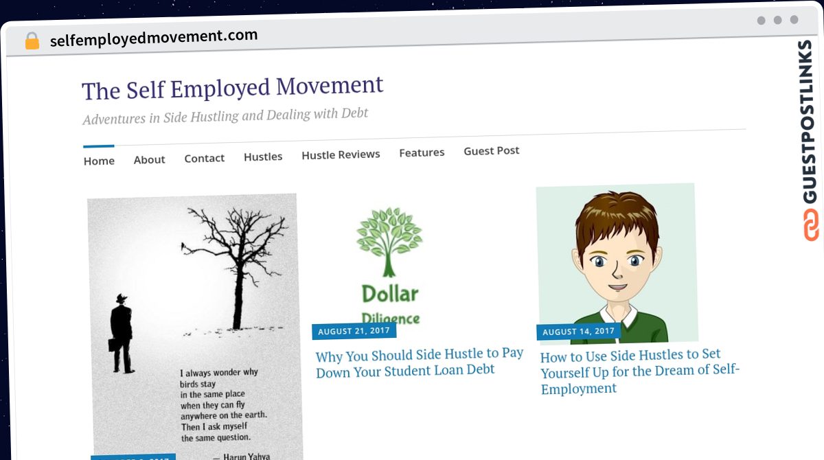 Publish Guest Post on selfemployedmovement.com