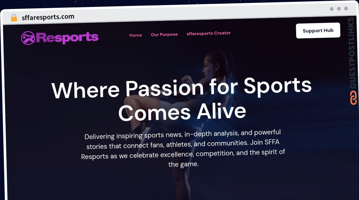 Publish Guest Post on sffaresports.com