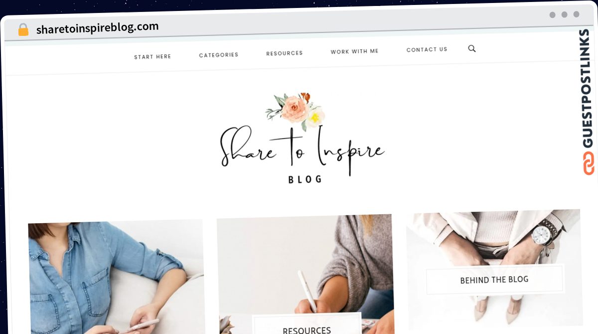 Publish Guest Post on sharetoinspireblog.com