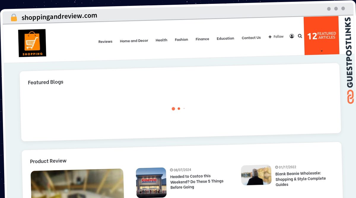Publish Guest Post on shoppingandreview.com