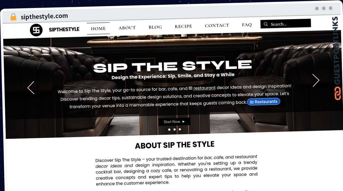 Publish Guest Post on sipthestyle.com