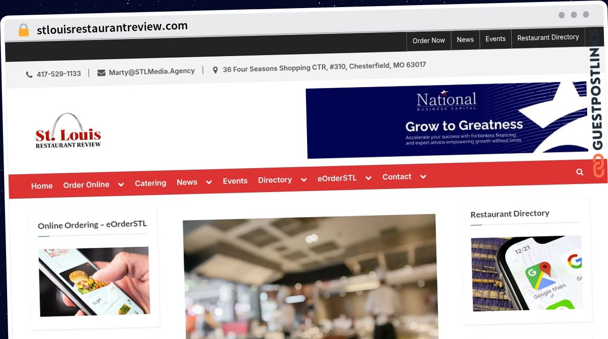 Publish Guest Post on stlouisrestaurantreview.com