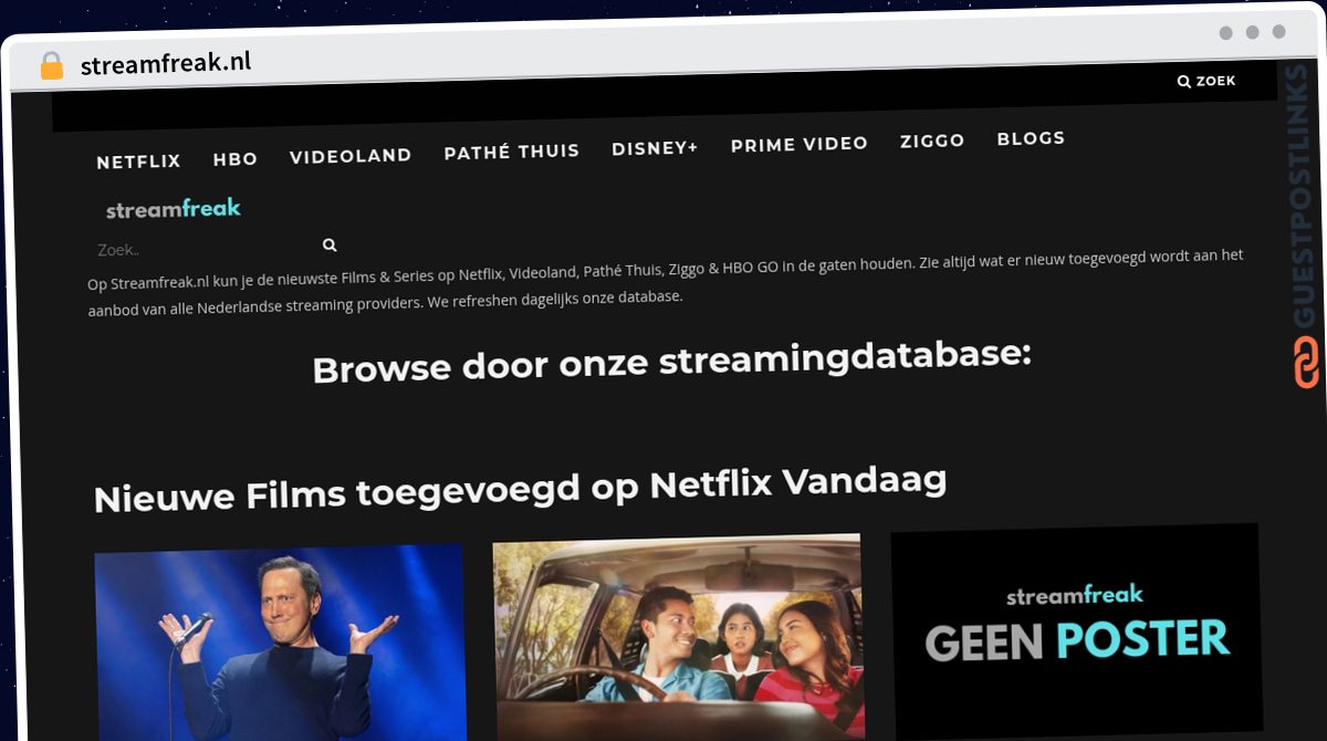 Publish Guest Post on streamfreak.nl