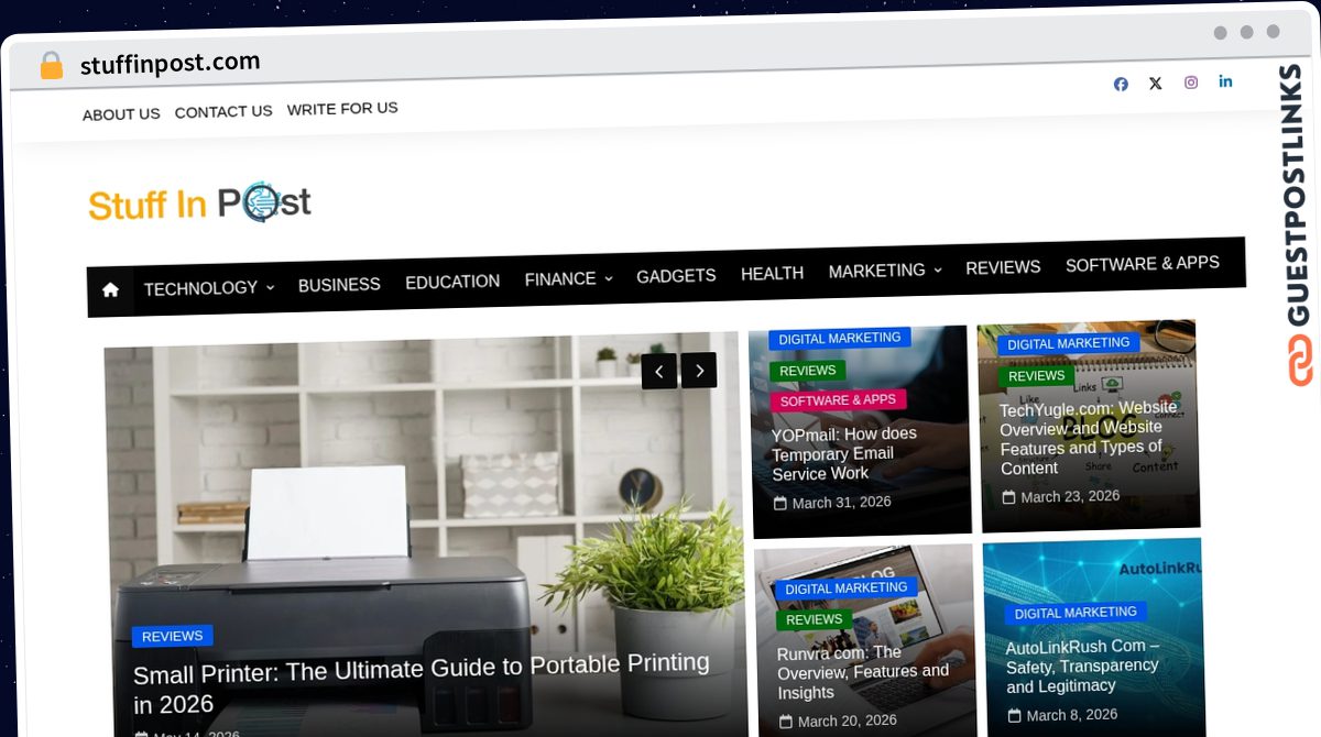 Publish Guest Post on stuffinpost.com