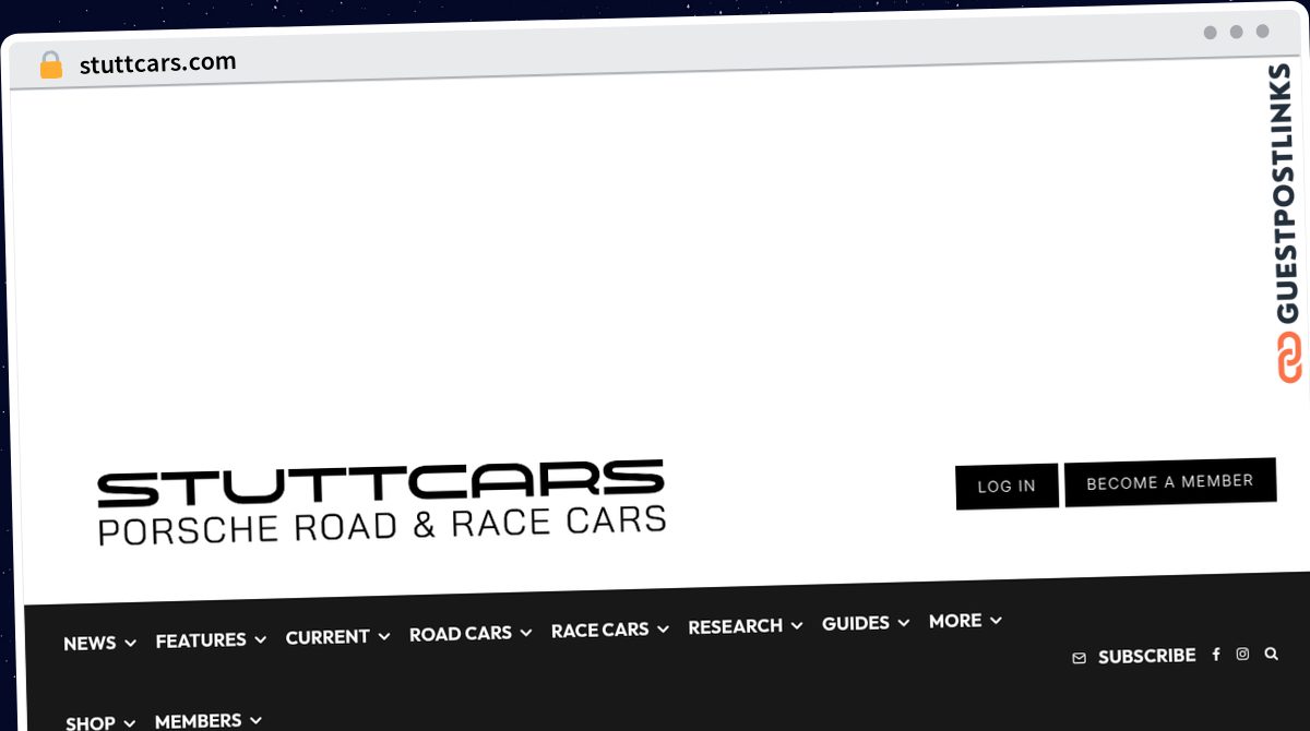 Publish Guest Post on stuttcars.com