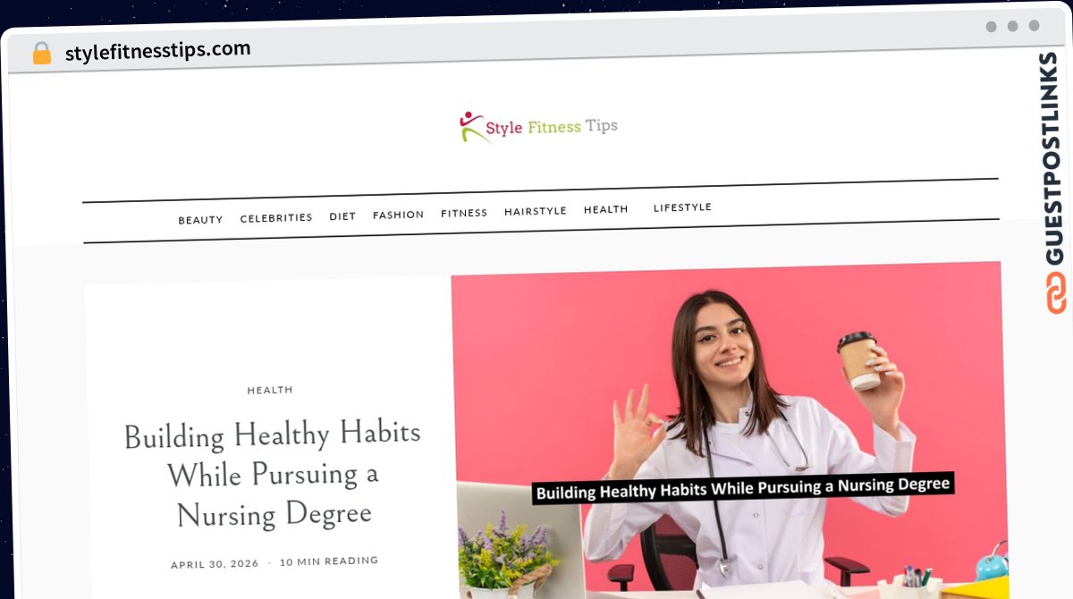 Publish Guest Post on stylefitnesstips.com