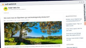 Publish Guest Post on tarif-welt24.de