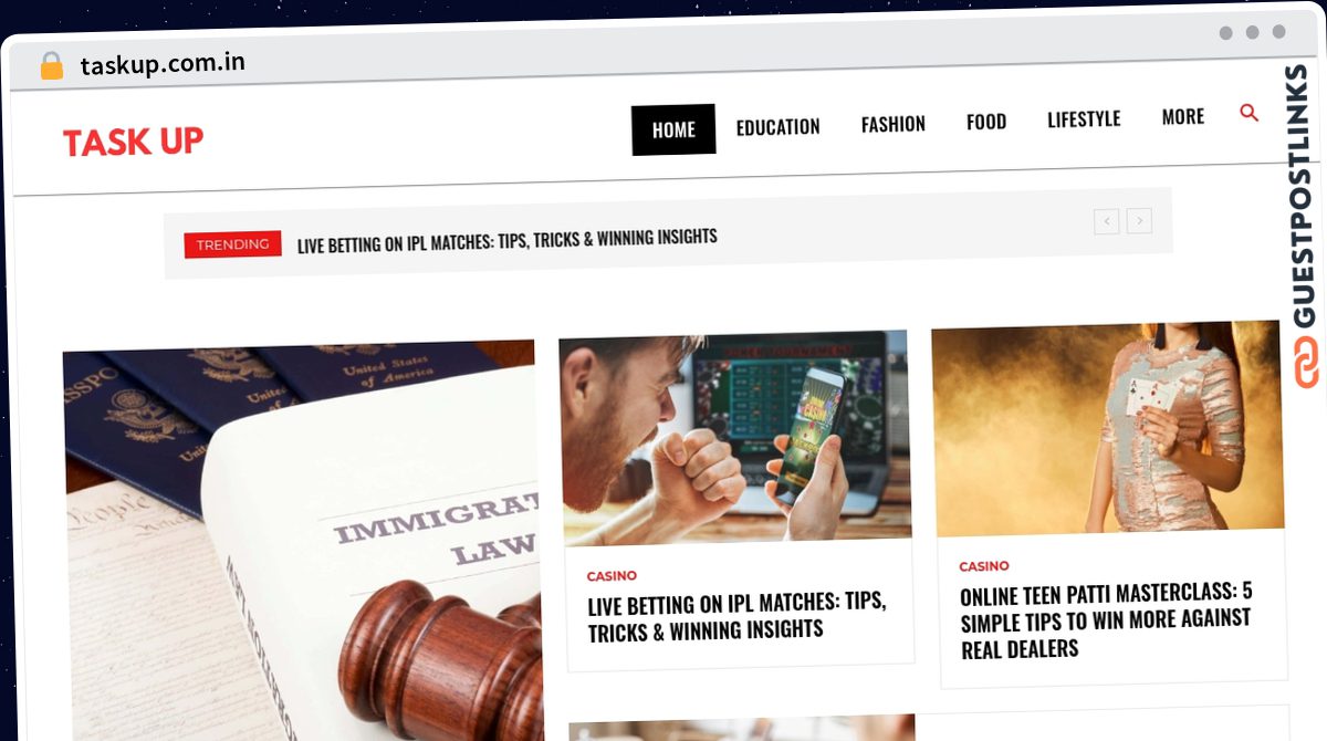 Publish Guest Post on taskup.com.in